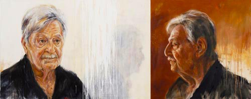 The portrait of Peter Sculthorpe by Danelle Bergstrom which was a finalist in the 2008 Archibald Prize